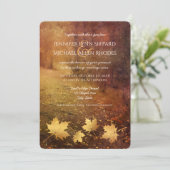 秋のカエデ葉メラの結婚実 招待状 (スタンド正面)