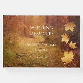 秋のカエデ葉ルの思い出結婚のゲスト ゲストブック