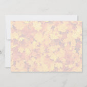 秋のカエデ葉ルの感謝祭ディナーパーティー 招待状 (裏面)