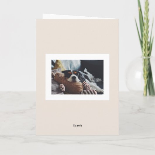 秋のカエデ離れメの幸せな感謝祭の写真 シーズンカード (裏面)