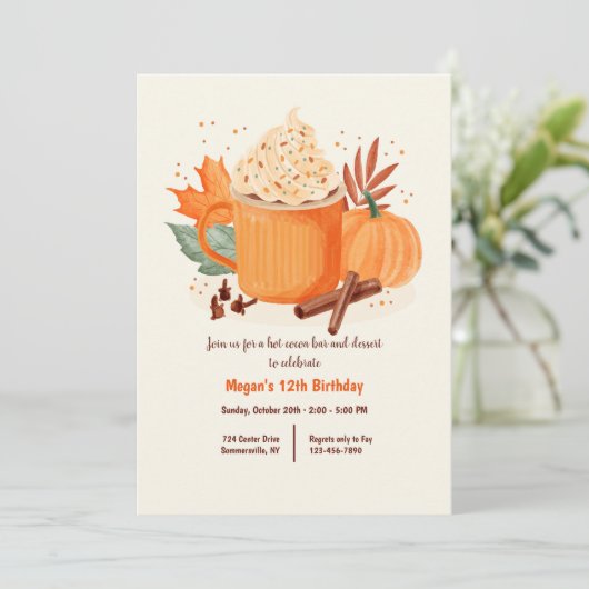 秋のカカオ 招待状 (スタンド正面)