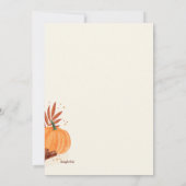 秋のカカオ 招待状 (裏面)