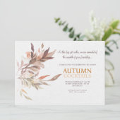 秋のカクテル招待状 招待状 (スタンド正面)