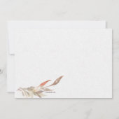 秋のカクテル招待状 招待状 (裏面)