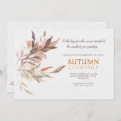 秋のカクテル招待状 招待状 (正面/裏面)