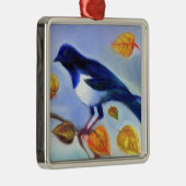 秋のカササギ2012年 メタルオーナメント (右)