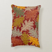 秋のカシの葉 アクセントクッション (裏面(縦))
