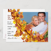 秋のカスケード・セーブ・ザ・デートのお知らせ セーブザデート (正面/裏面)
