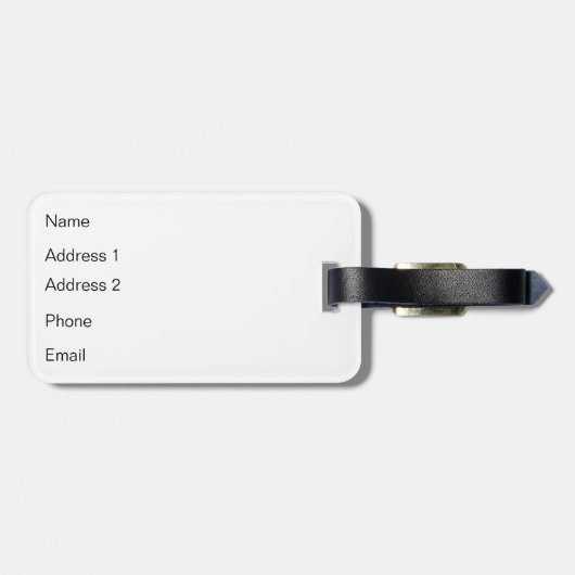 秋のカスタム ラゲッジタグ (裏面横)