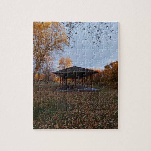 秋のカナダパゴダ ジグソーパズル (縦)