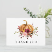 秋のカボチャありがとうはがき カード (スタンド正面)