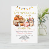 秋のカボチャがおむつを作る女の子ジェンダーが明かす 招待状 (スタンド正面)