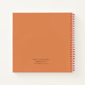 秋のカボチャがミセス・ゲストブックを希望 ノートブック (裏面)