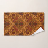 秋のカボチャとつる植物アールヌーボーハンドタオル ハンドタオル (ハンドタオル)