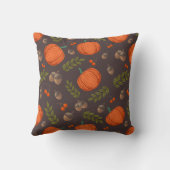 秋のカボチャとどんぐり クッション (裏面)