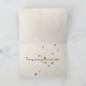 秋のカボチャとインディアントウモロコシ カード (内部)