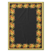 秋のカボチャとオークの葉 テーブルクロス (正面)