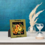 秋のカボチャとオーク葉の フォトプラーク (インサイチュ)