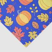 秋のカボチャとカラフル離れパターン 薄葉紙 (詳細)