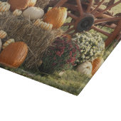 秋のカボチャとマムディスプレー カッティングボード (角)