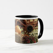 秋のカボチャとマムディスプレー マグカップ (正面右)