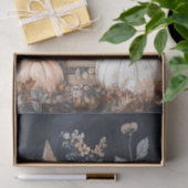 秋のカボチャと花の秋デコパージュ 薄葉紙 (ギフト)