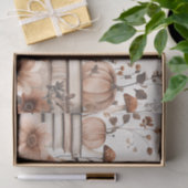 秋のカボチャと花の秋デコパージュ 薄葉紙 (ギフト)