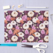 秋のカボチャと花の秋デコパージュ 薄葉紙 (クラフト)