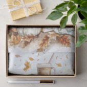 秋のカボチャと花の秋デコパージュ 薄葉紙 (ギフト)