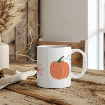 秋のカボチャと花