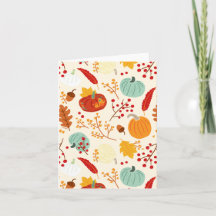 秋のカボチャと葉パターン