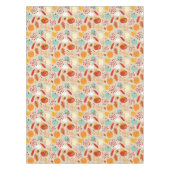 秋のカボチャと葉パターン テーブルクロス (正面)