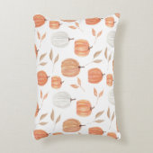 秋のカボチャと葉 アクセントクッション (正面(垂直))