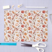 秋のカボチャと離れ秋パターンの分離 薄葉紙 (クラフト)