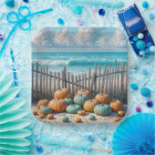 秋のカボチャのオンビーチ ペーパープレート (パーティー)