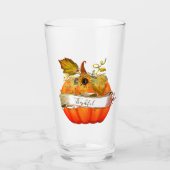 秋のカボチャのカスタマイズ可能 タンブラーグラス (正面)