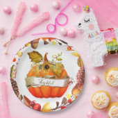 秋のカボチャのカスタマイズ可能 ペーパープレート (パーティー)