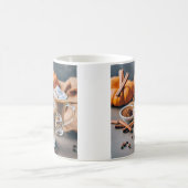 秋のカボチャのスパイスの味ラテ喜び コーヒーマグカップ (中央)