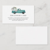 秋のカボチャのトラック囲いカード エンクロージャーカード (正面/裏面)