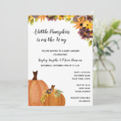 秋のカボチャのベイビーシャワー招待状 招待状 (スタンド正面)