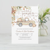 秋のカボチャのベイビーシャワー招待状 招待状 (スタンド正面)