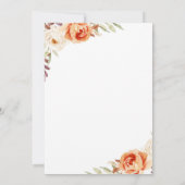 秋のカボチャのベイビーシャワー招待状 招待状 (裏面)