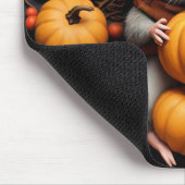 秋のカボチャのマウスパッドで愛らしいマウス マウスパッド (コーナー)