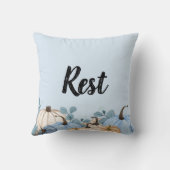 秋のカボチャの休息の聖句 クッション (裏面)