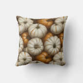 秋のカボチャの収穫模様 | 素朴秋 クッション (裏面)