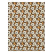 秋のカボチャの収穫模様 | 素朴秋 テーブルクロス (正面)