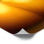 秋のカボチャの子犬 ポスター (角)