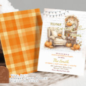 秋のカボチャの家スイートホーム オートム ハウスウォーミング 招待状