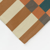 秋のカボチャの幾何公差模様 フリースブランケット (角)