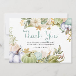 秋のカボチャの感謝カード サンキューカード